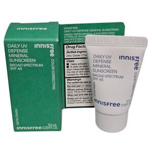Innisfree Daily UV Defense Sunscreen Broad Spectrum SPF 45 Color Correcting 10mL